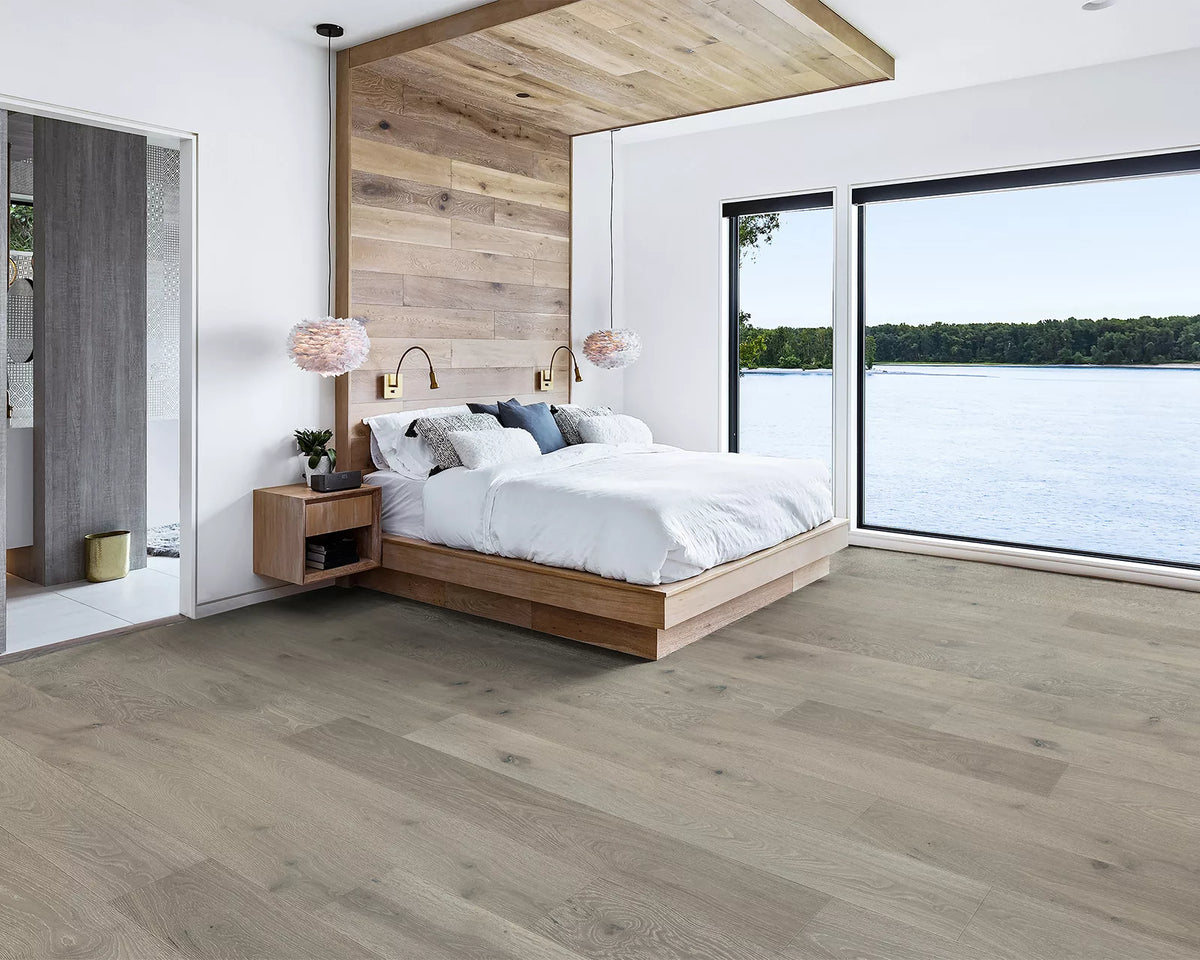 LW Flooring Sonoma Valley Syrah engineered hardwood, room scene.
