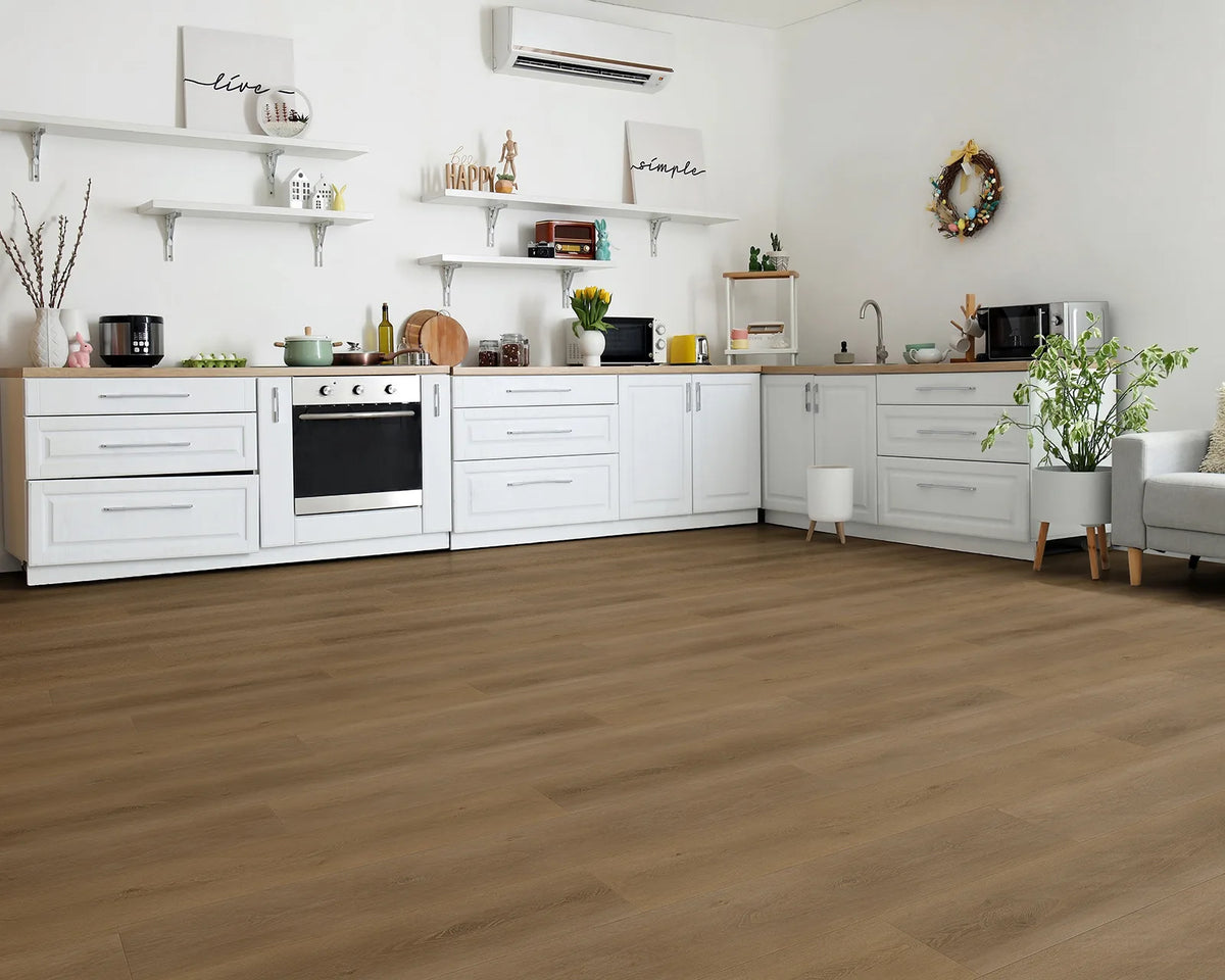 LW Flooring Uptown Avenue Weston luxury vinyl plank, room scene.