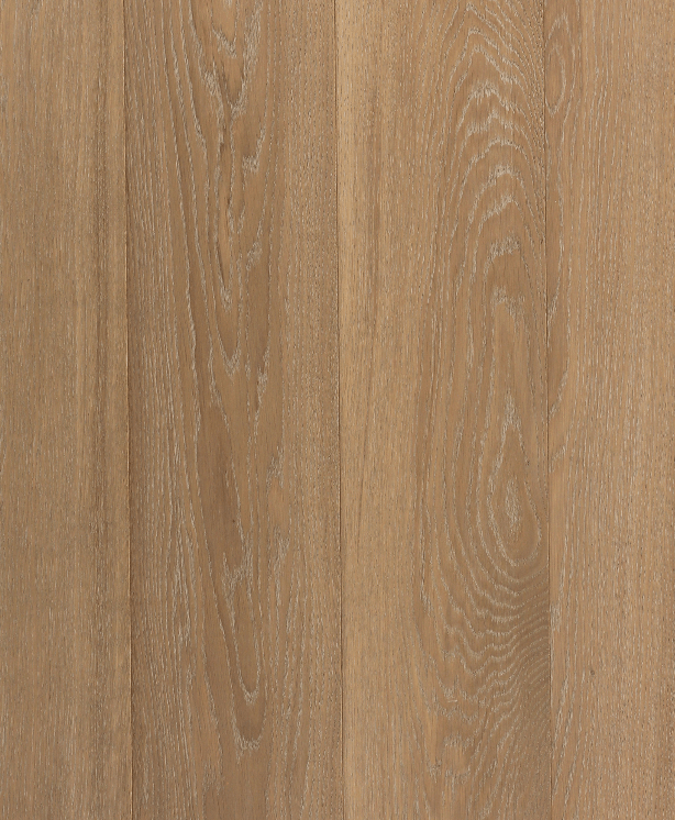 Riva Max engineered hardwood flooring in Sand color, European Oak, 5/8x10x6', featuring a durable 4mm wear layer.