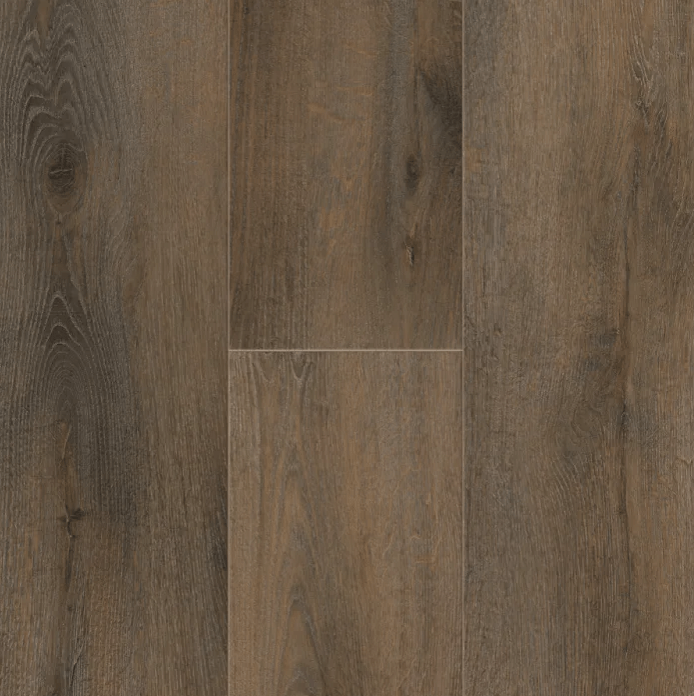 Titan Surfaces Colossal Collection Spartacus Wood Poly Composite flooring, 12mm character grade oak, embossed finish, Uniclic® install.