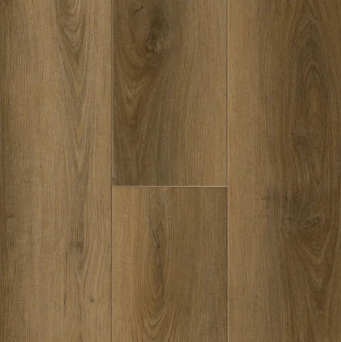 Solid Polymer Core Flooring by Titan Surfaces in Shenandoah Oak, 4.5mm, with Uniclic® locking system and 12mil wear layer.