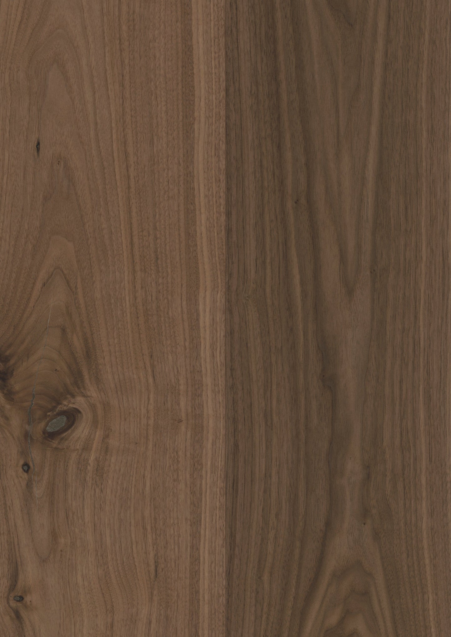 Natural Walnut engineered hardwood from Woodura Bjelin's Nature Collection XL, featuring UV-cured finish and Uniclic® installation.