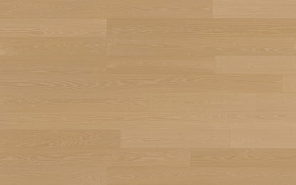 DM Allure 6 Aria Select Grade engineered hardwood, American Oak, 5/8 x 6, UV cured finish, versatile installation options.