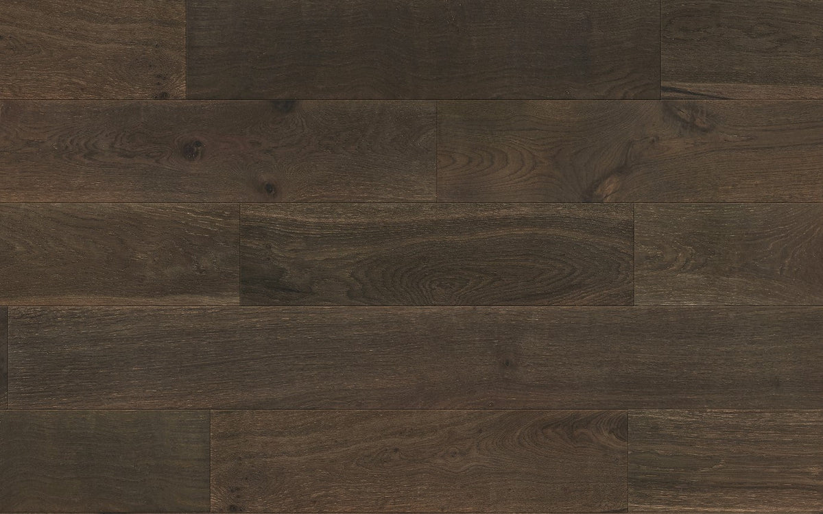 DM Artisan Home Collection Delano engineered hardwood flooring, European oak, wire brushed, 5 wide, 24 long, 4mm wear layer.