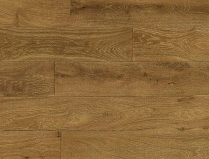 DM Beach House Collection La Jolla engineered hardwood flooring in European oak, wire-brushed finish, perfect for versatile installation.