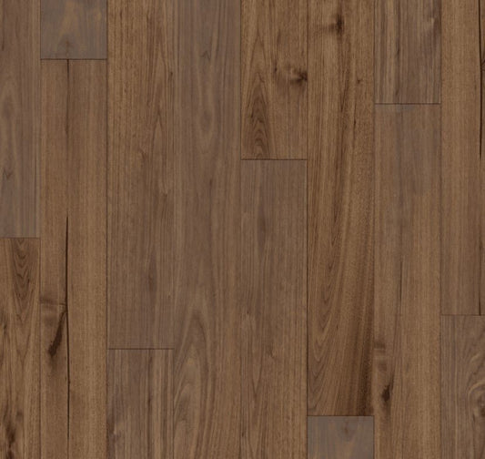 Duchateau Vernal Collection 4mm engineered hardwood flooring in American Walnut, featuring aged character and UV-cured finish.