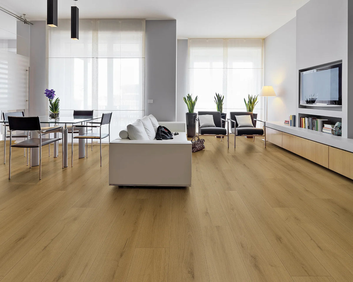 LW Flooring Grand Coast Del Mar luxury vinyl plank, room scene.
