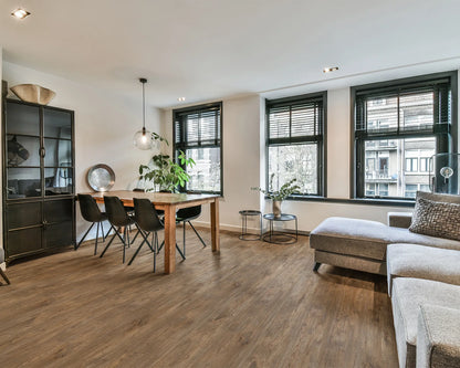 LW Flooring Metro Luxe Astoria luxury vinyl plank, room scene.