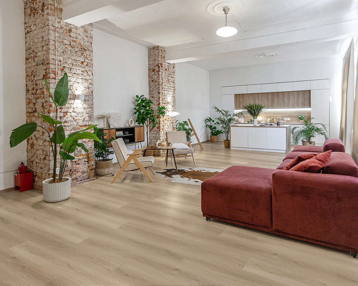 LW Flooring Montclair Denali laminate, room scene.