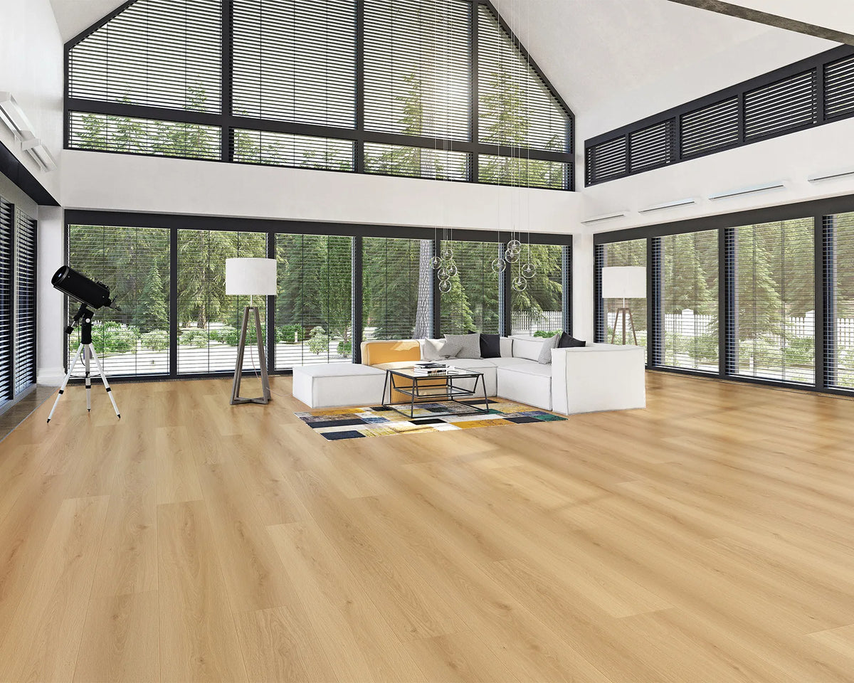 LW Flooring Montclair Mont Blanc laminate, room scene.