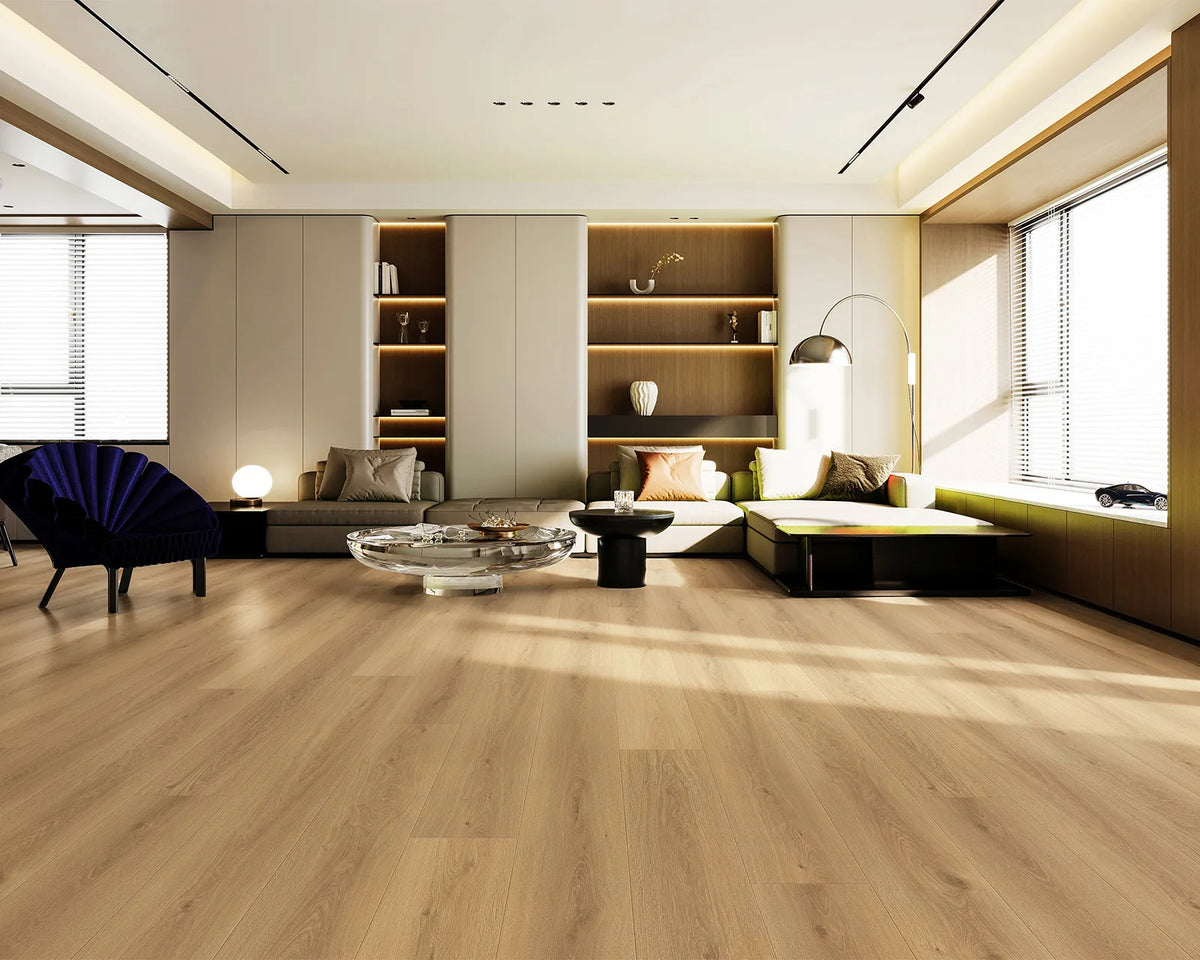 LW Flooring Montclair Whitney laminate, room scene.