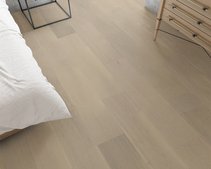 LW Flooring Pristine Lambert engineered hardwood, room scene.