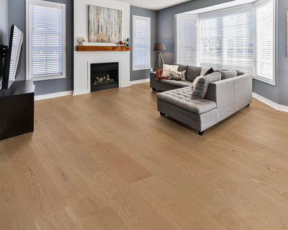 LW Flooring Pristine Portage engineered hardwood, room scene.