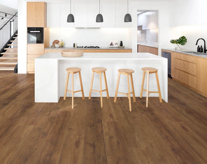 LW Flooring Riverstone Topaz Lagoon luxury vinyl plank, product view.