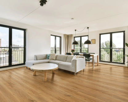LW Flooring Shires York luxury vinyl plank, room scene.