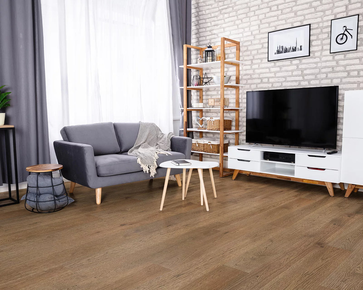 LW Flooring Sonoma Valley Ives engineered hardwood, room scene.