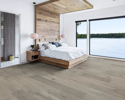 LW Flooring Sonoma Valley Syrah engineered hardwood, room scene.