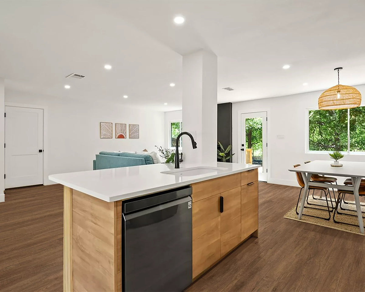LW Flooring Township Hudson luxury vinyl plank, room scene.