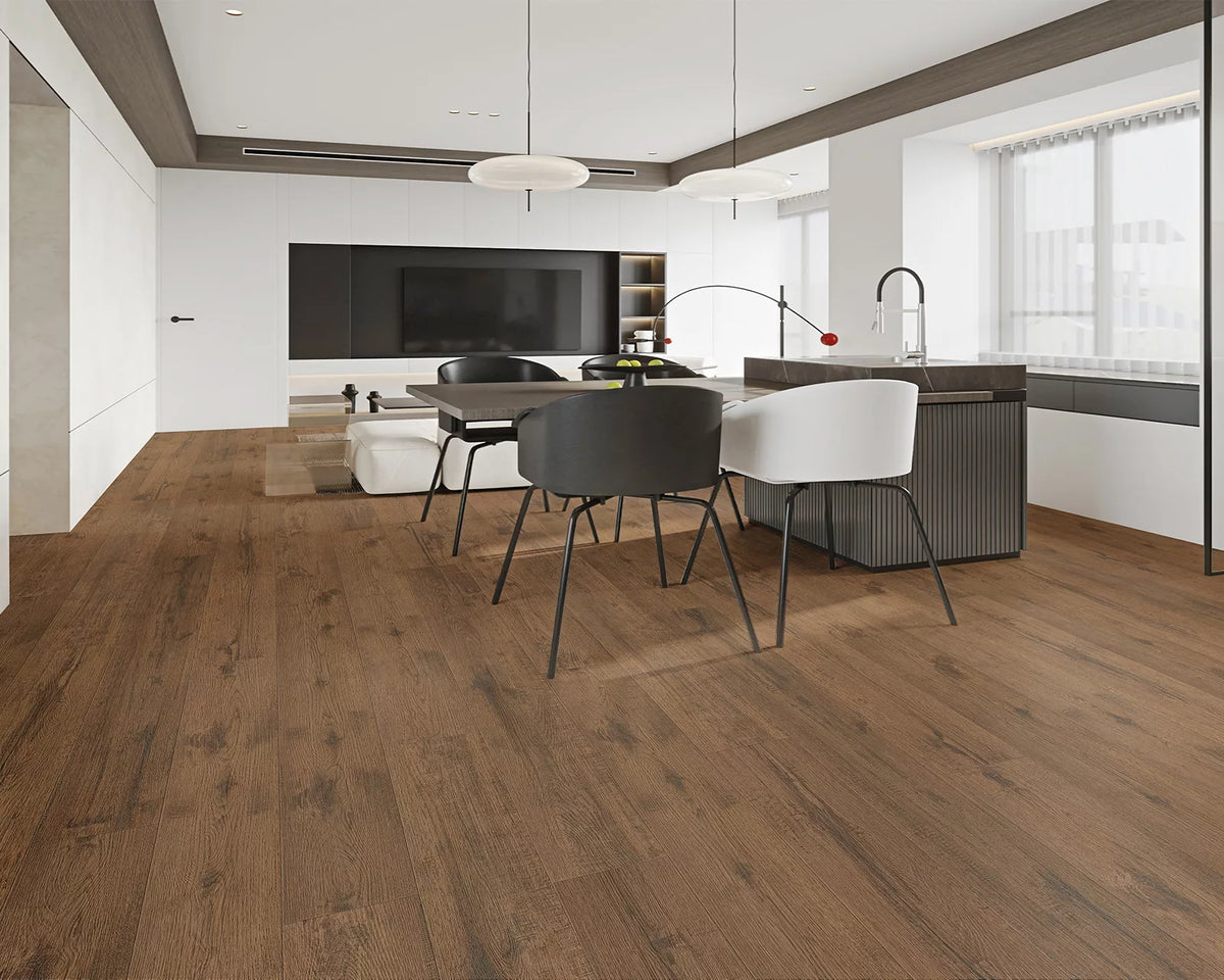 LW Flooring Township Springdale luxury vinyl plank, room scene.
