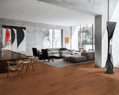 LW Flooring Traditions Dawn engineered hardwood, room scene.