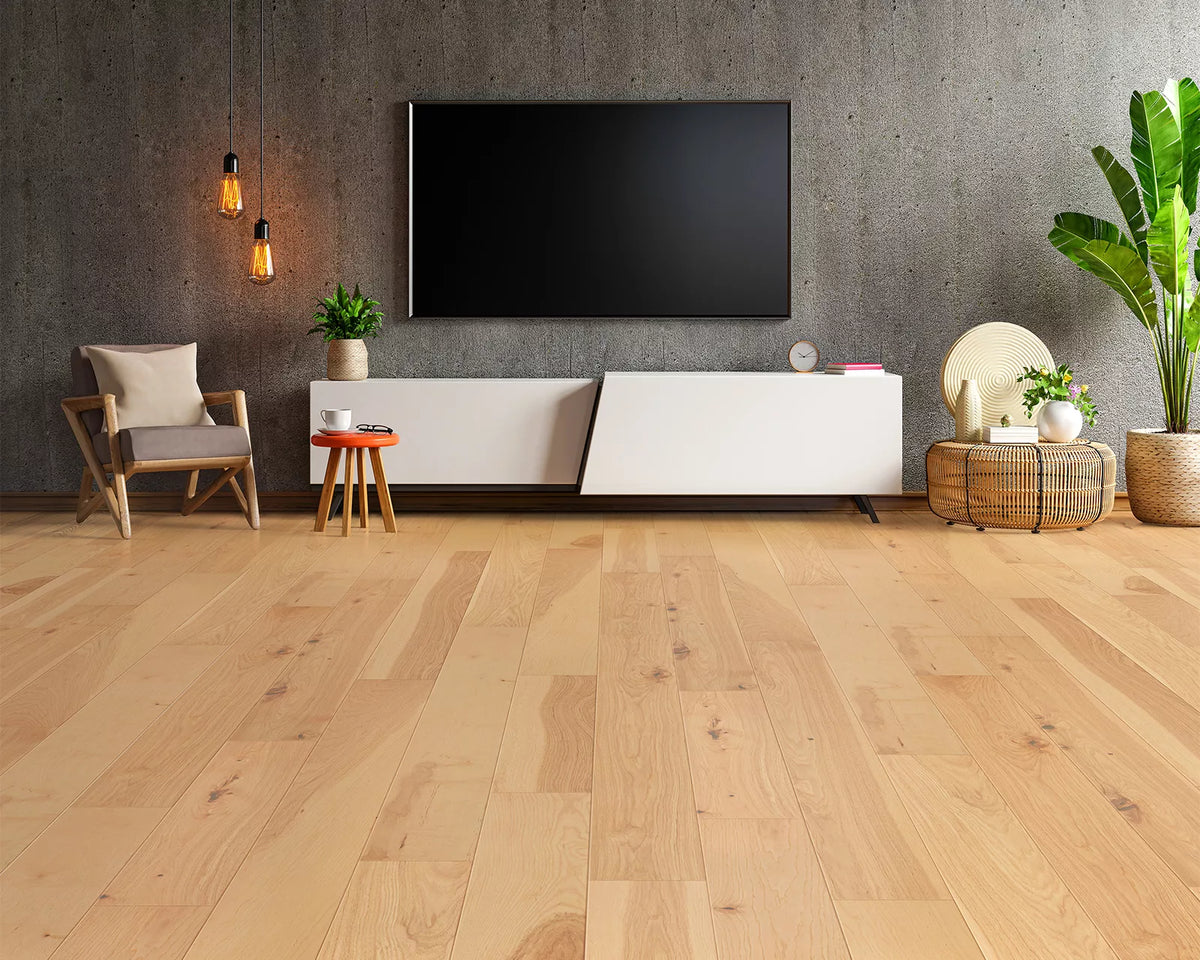 LW Flooring Traditions Honey Mango engineered hardwood, product view.