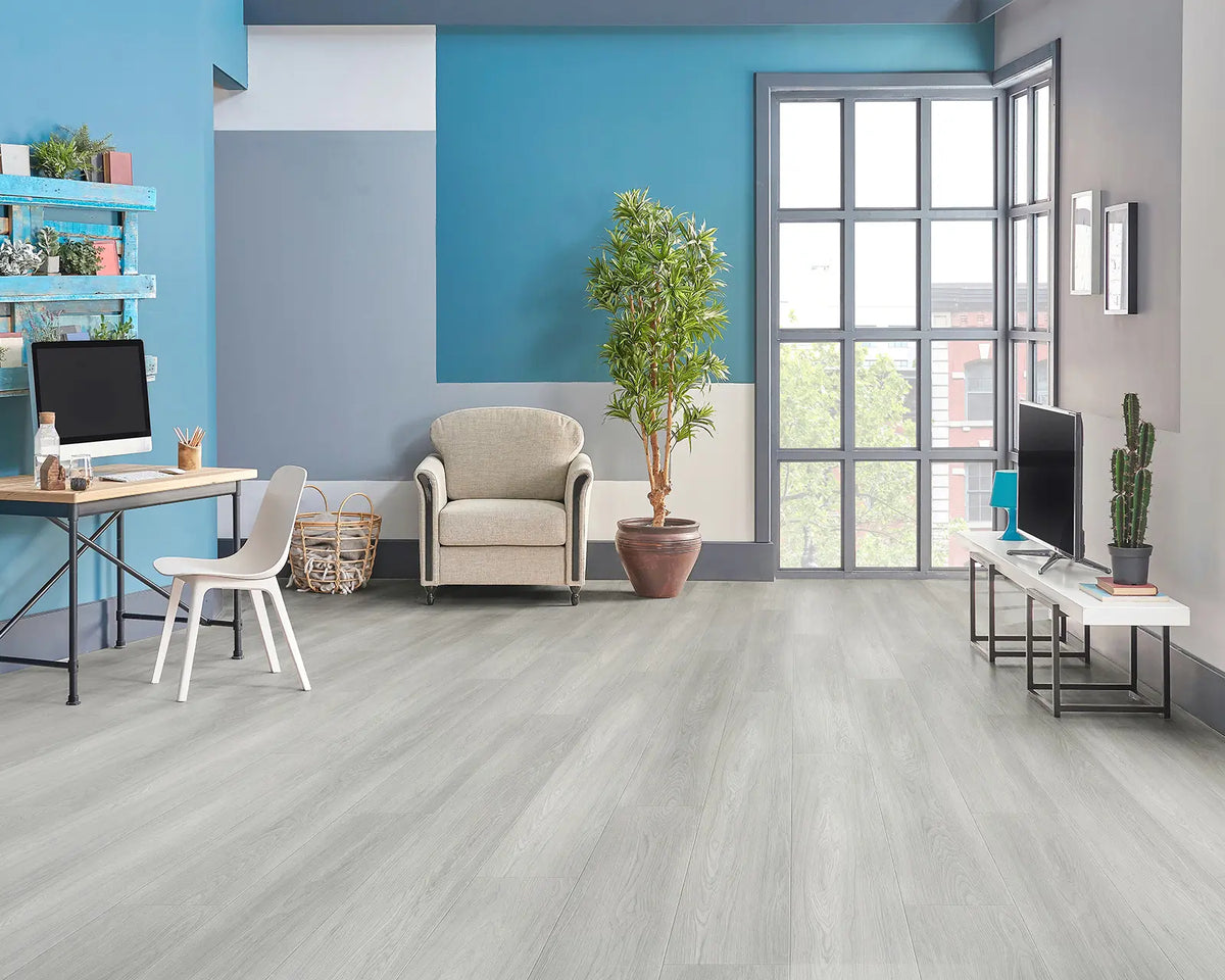 LW Flooring Uptown Avenue Quincy luxury vinyl plank, room scene.
