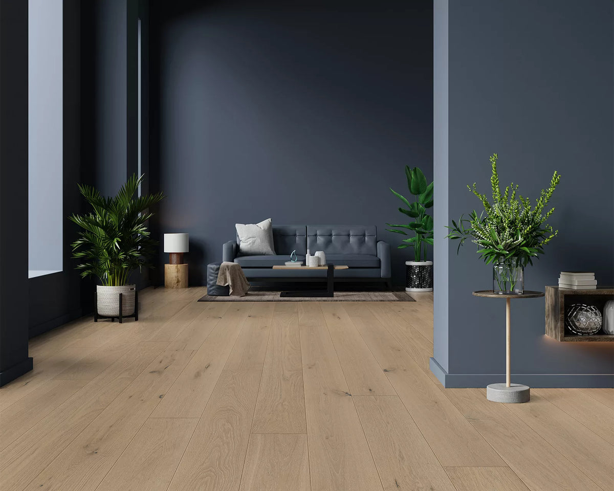 LW Flooring Vintage Elegance Emilia engineered hardwood, room scene.