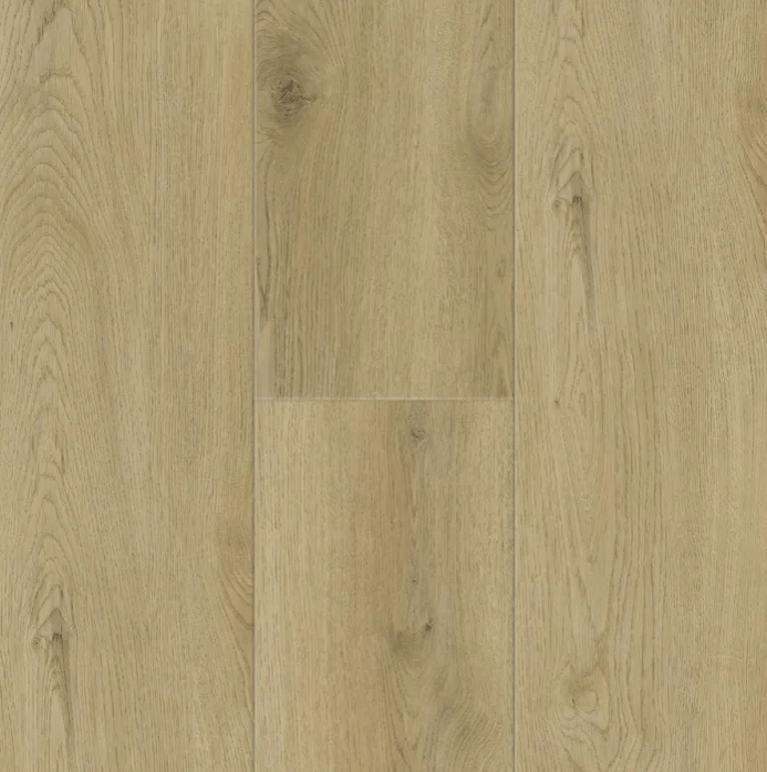Caribbean Beech Oak Wood Poly Composite flooring by Titan Surfaces, 8mm, 22mil wear layer, Essentials Collection, Uniclic® system.
