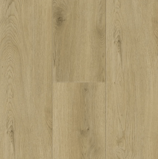 Caribbean Beech Oak Wood Poly Composite flooring by Titan Surfaces, 8mm, 22mil wear layer, Essentials Collection, Uniclic® system.