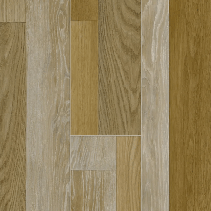 Southern Red Oak Solid Polymer Core Flooring by Titan Surfaces, Traditions Collection, 5mm thickness, 22mil wear layer, Uniclic®.