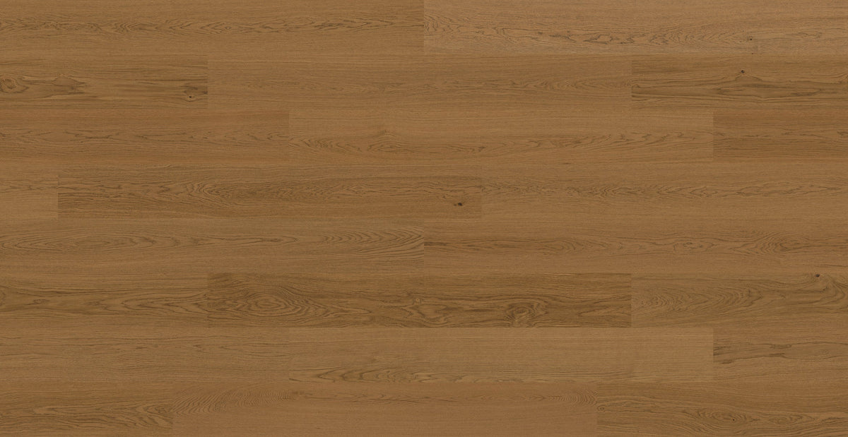 Woodura Bjelin Baltic Collection Terra Brown Oak engineered hardwood flooring, 9.2mm thick, easy to install with Uniclic® system.